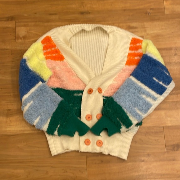 Retro Sweater Cardigan NWOT - Picture 3 of 13